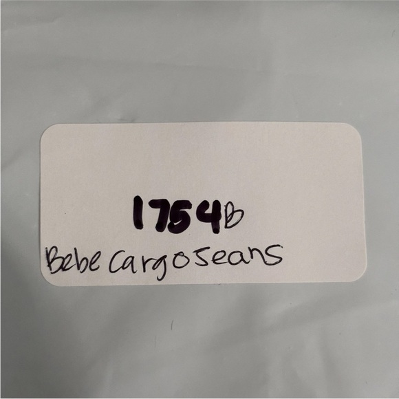 Vintage Y2K Bebe Maxi Cargo Jeans Womens Small Blue Stretch Denim Grunge Pockets - Picture 15 of 15